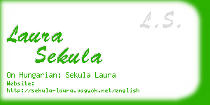 laura sekula business card